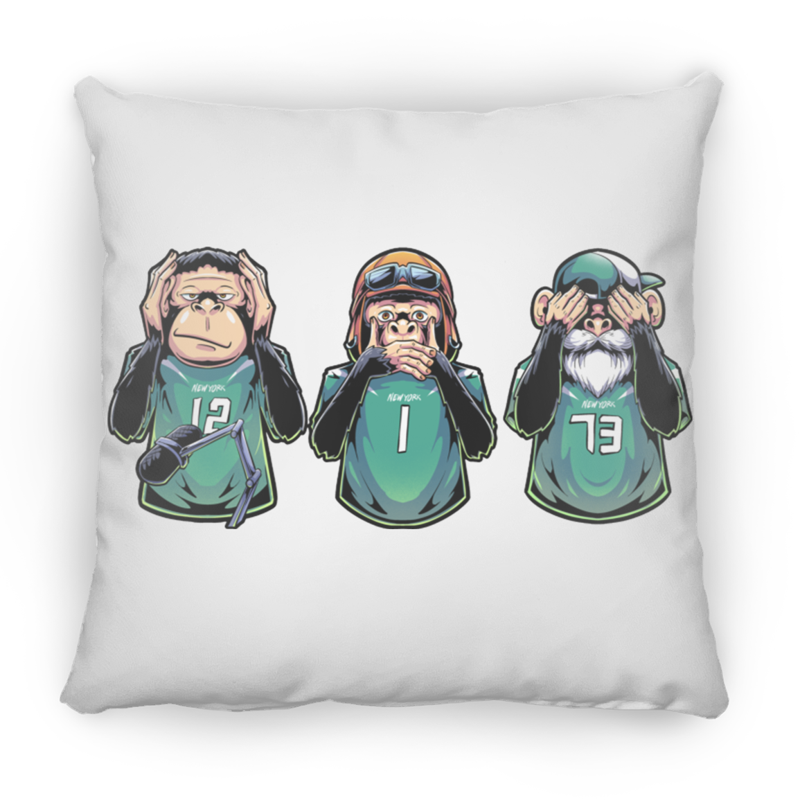 Talkin Jets Apes Square Pillow