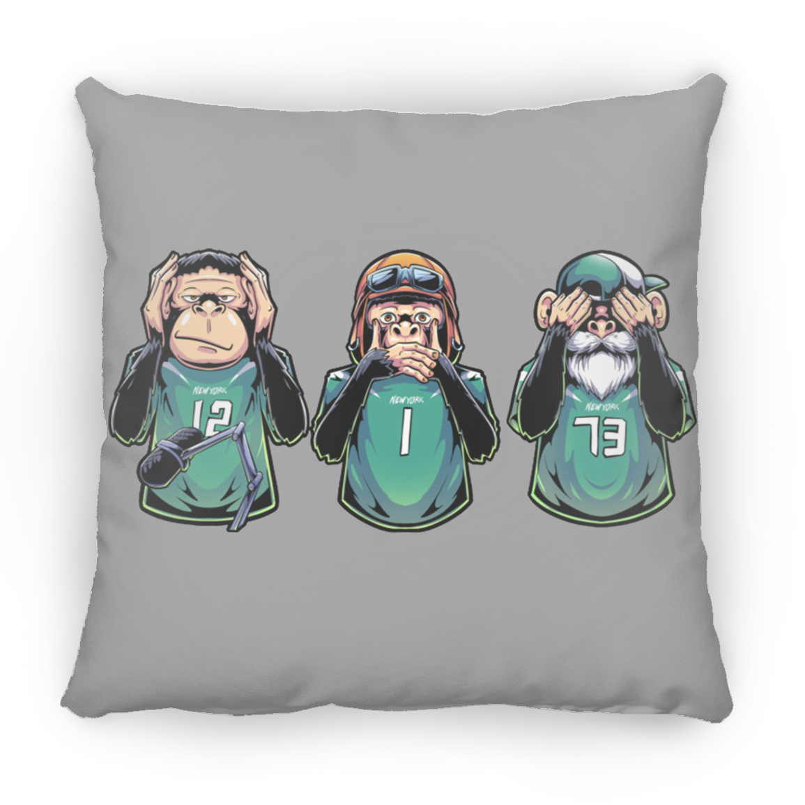 Talkin Jets Apes Square Pillow